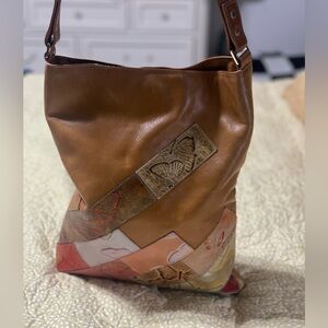 Mario Hernandez Leather Butterfly Shoulder Bag OS